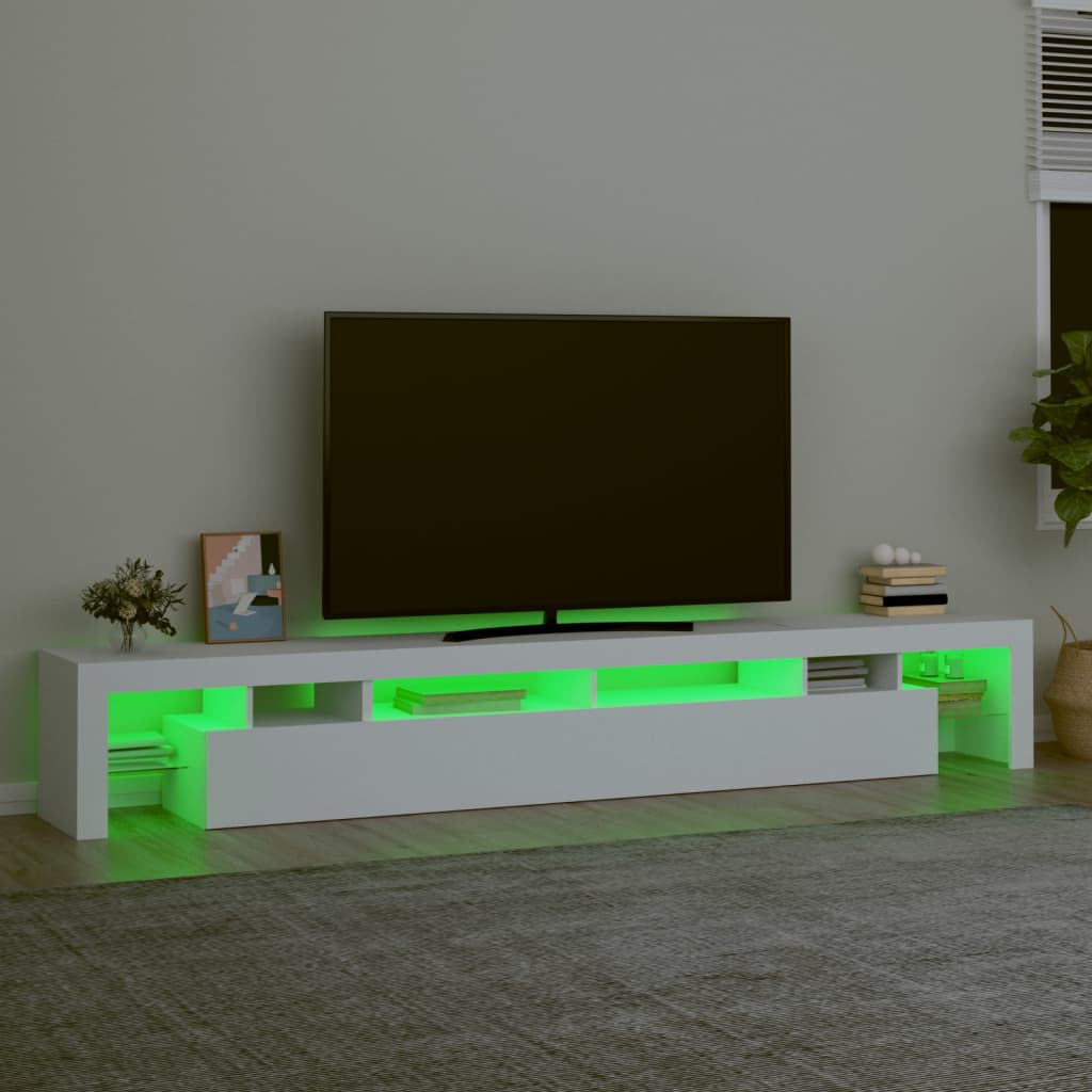 Tv Cabinet With Led Lights 260X36.5X40 Cm