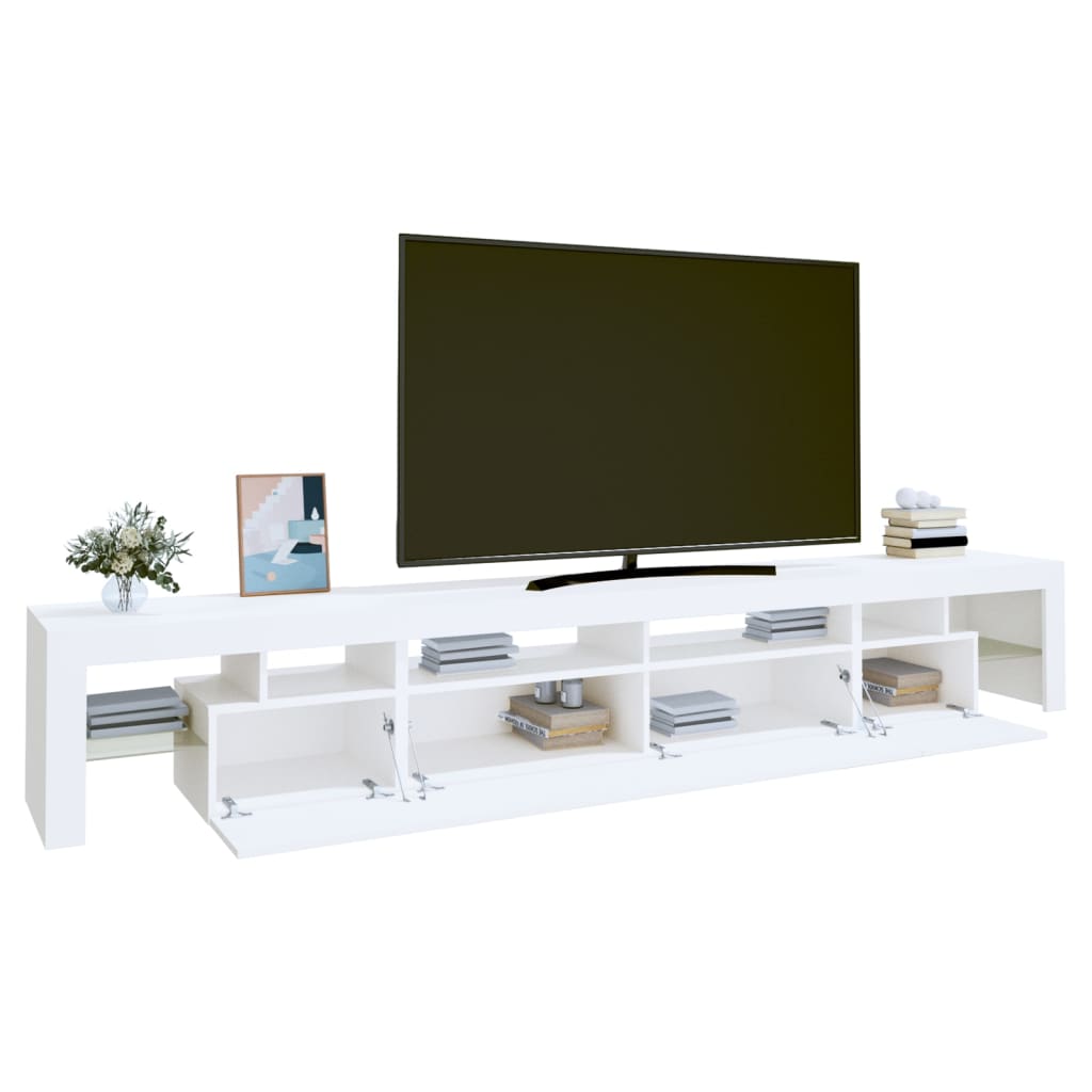 Tv Cabinet With Led Lights 260X36.5X40 Cm
