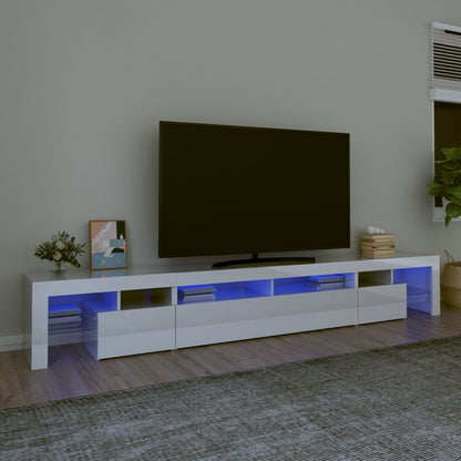 Tv Cabinet With Led Lights 260X36.5X40 Cm