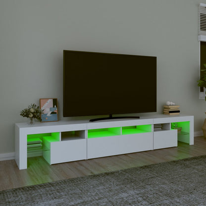 Tv Cabinet With Led Lights 230X36.5X40 Cm