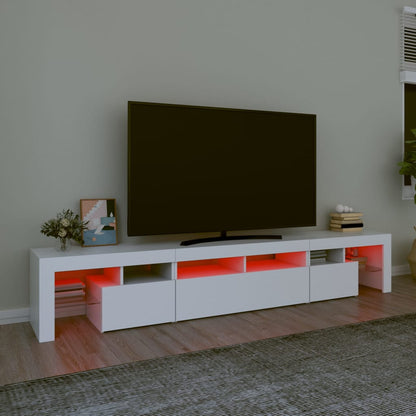 Tv Cabinet With Led Lights 230X36.5X40 Cm