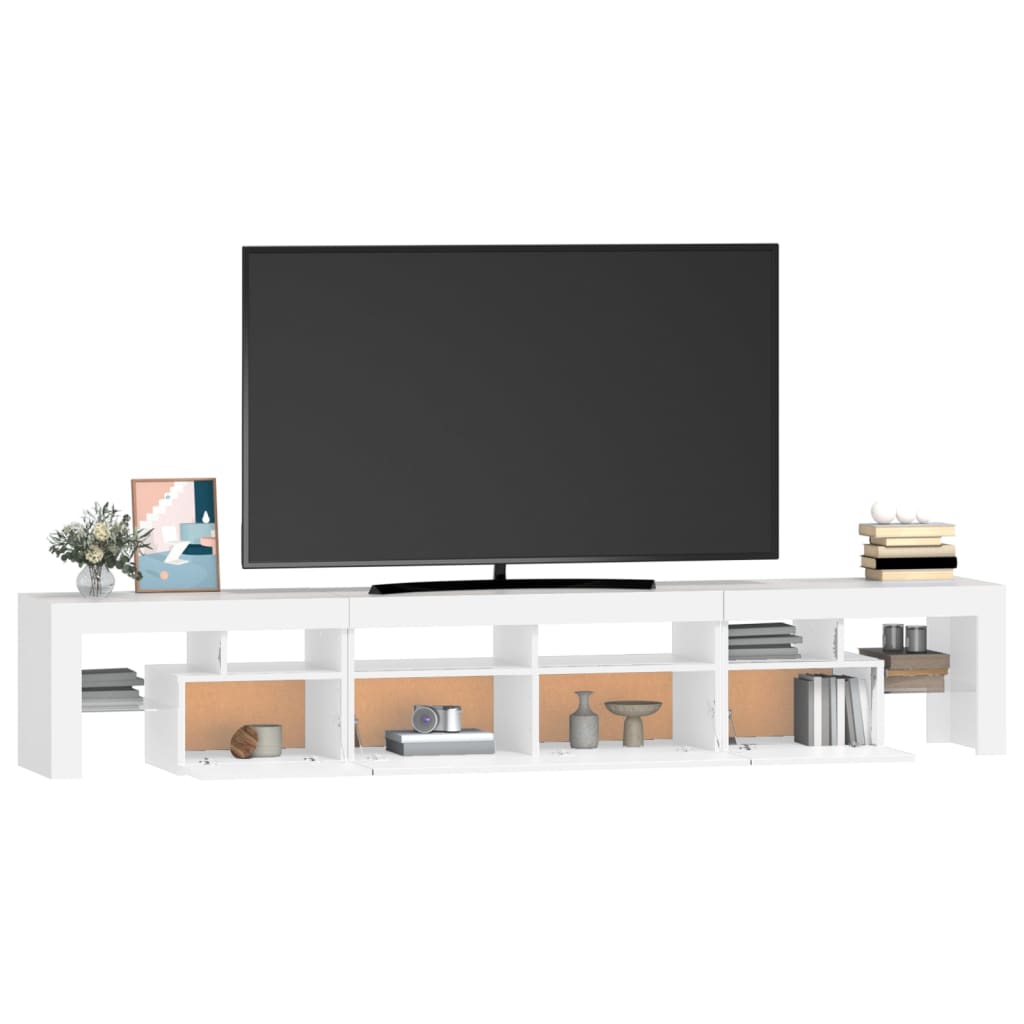 Tv Cabinet With Led Lights 230X36.5X40 Cm