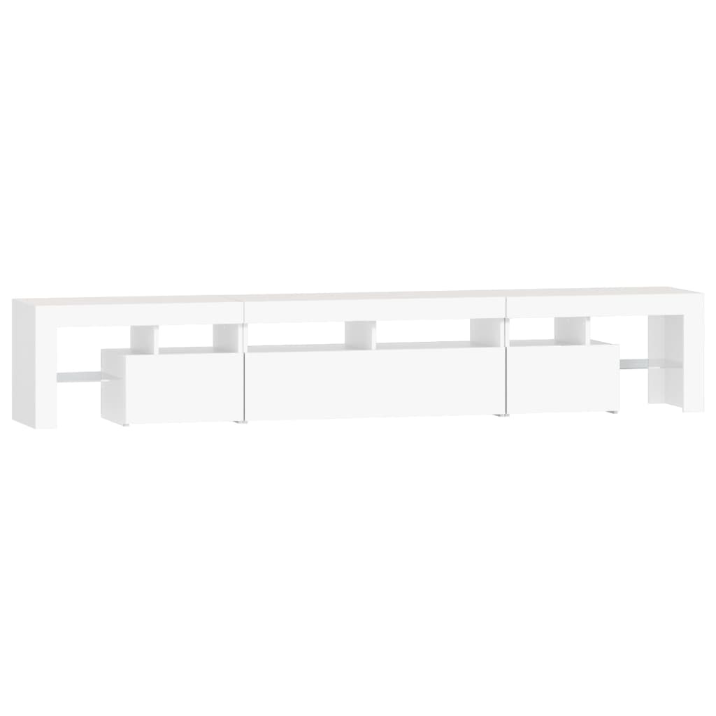 Tv Cabinet With Led Lights 230X36.5X40 Cm