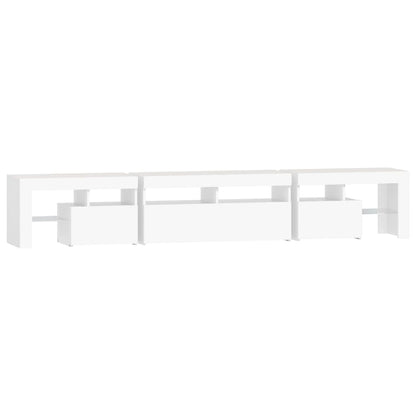Tv Cabinet With Led Lights 230X36.5X40 Cm