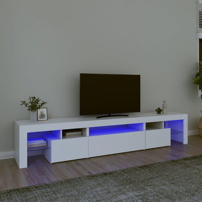 Tv Cabinet With Led Lights 260X36.5X40 Cm