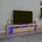 Tv Cabinet With Led Lights 260X36.5X40 Cm