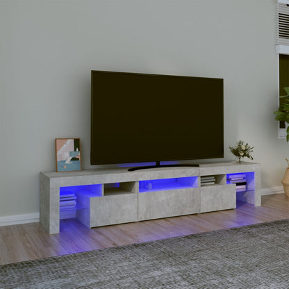 Tv Cabinet With Led Lights 260X36.5X40 Cm