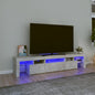 Tv Cabinet With Led Lights 260X36.5X40 Cm