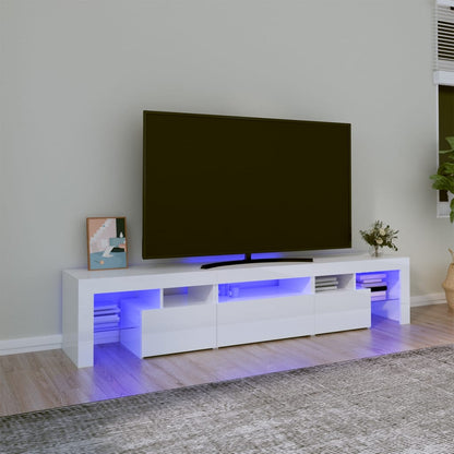 Tv Cabinet With Led Lights 260X36.5X40 Cm