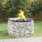 Gabion Fire Pit Ø 50 Cm Galvanised Iron