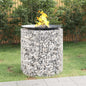 Gabion Fire Pit Ø 50 Cm Galvanised Iron
