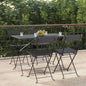 Folding Bistro Chairs 2 Pcs Poly Rattan And Steel