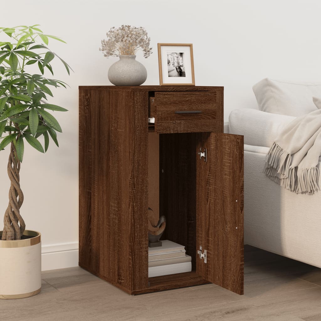 Desk Cabinet 40X49X75 Cm Engineered Wood