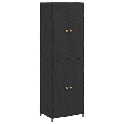 Garden Storage Cabinet 59X40X180 Cm Poly Rattan