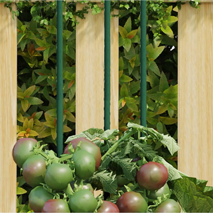 Garden Plant Stakes 30 Pcs Green Steel
