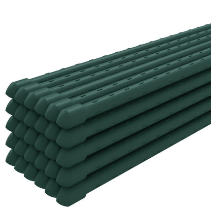 Garden Plant Stakes 30 Pcs Green Steel