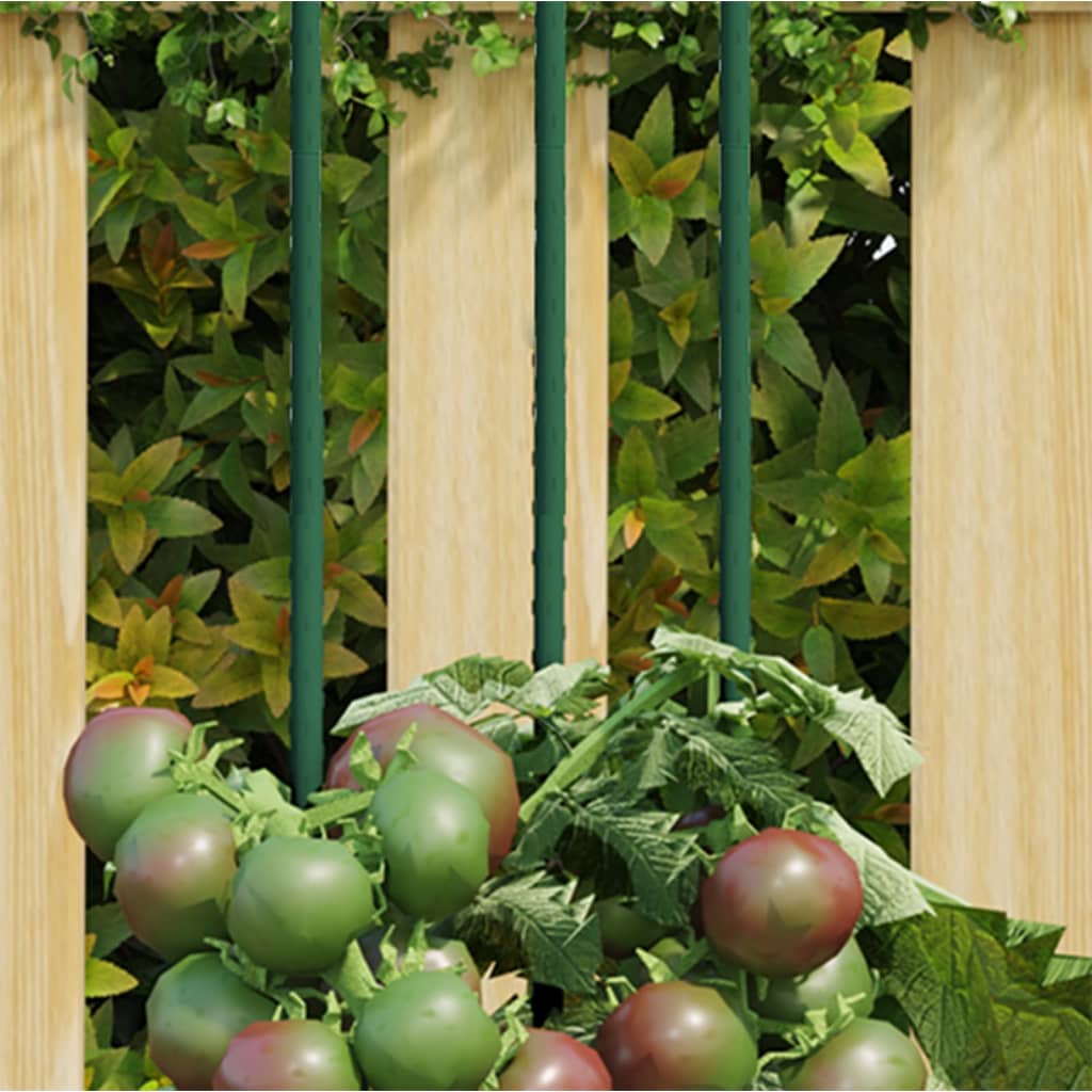 Garden Plant Stakes 30 Pcs Green Steel