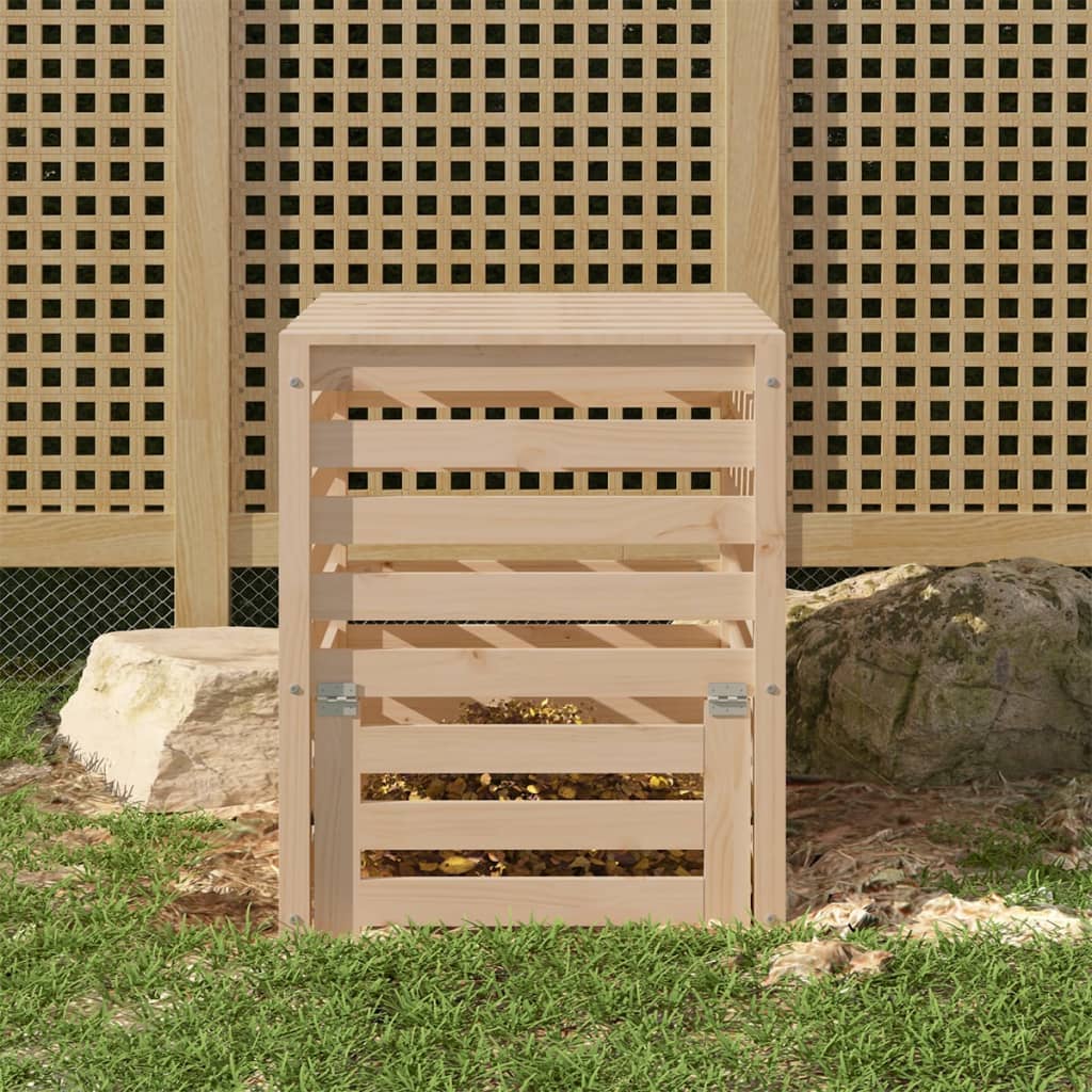 Composter White Solid Wood Pine