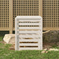 Composter White Solid Wood Pine