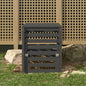 Composter White Solid Wood Pine