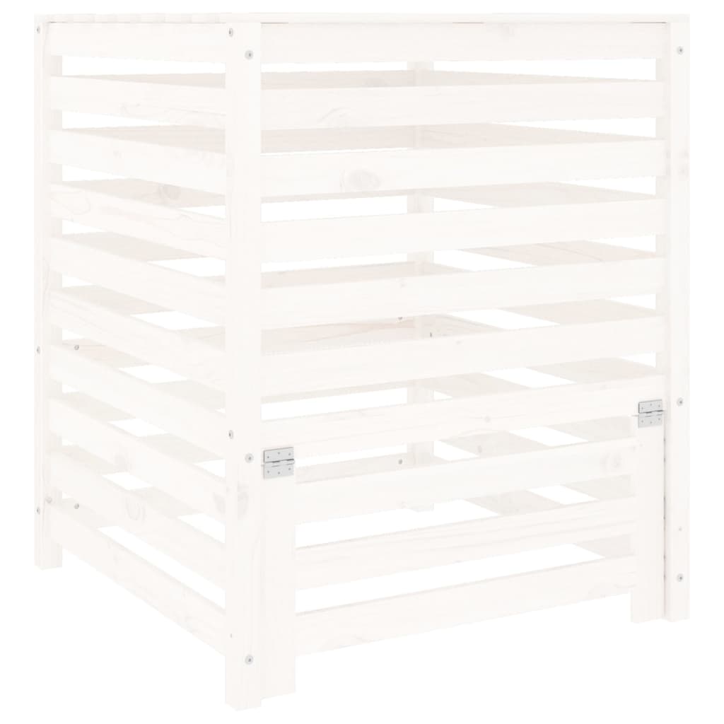 Composter White Solid Wood Pine