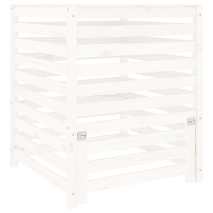 Composter White Solid Wood Pine