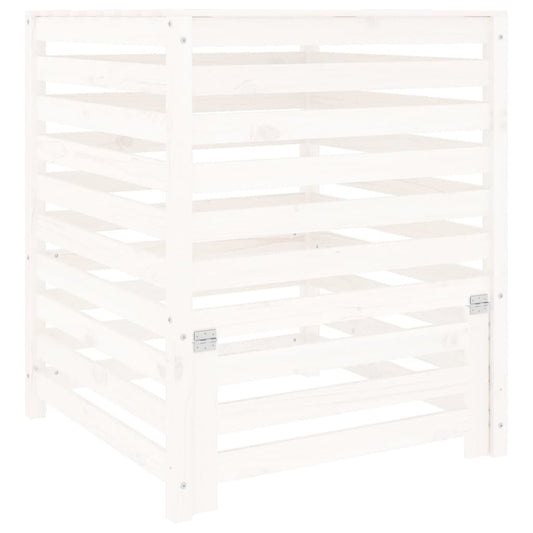 Composter White Solid Wood Pine