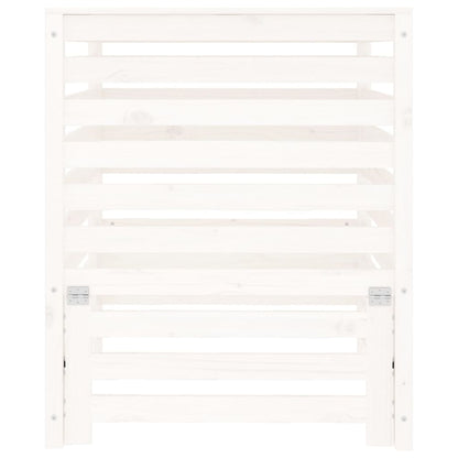Composter White Solid Wood Pine