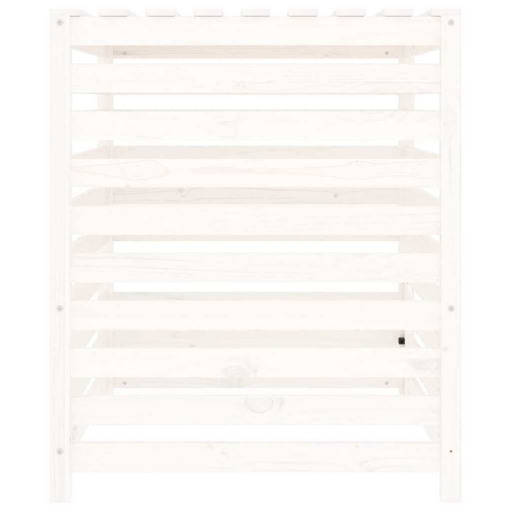 Composter White Solid Wood Pine