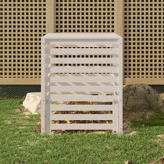 Composter White Solid Wood Pine