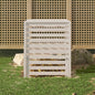 Composter White Solid Wood Pine
