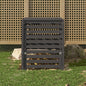 Composter White Solid Wood Pine