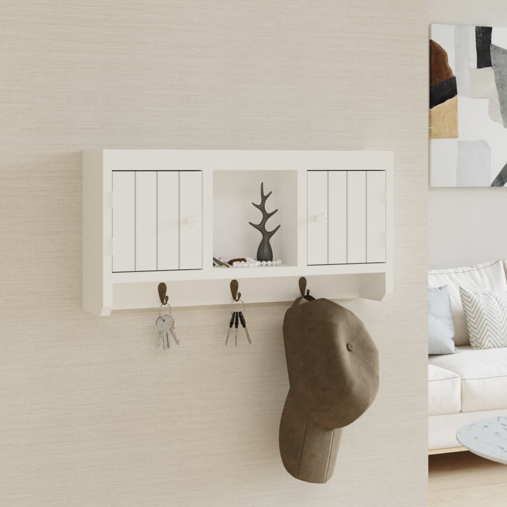 Wall Cabinet For Keys And Jewellery With Doors And Hooks
