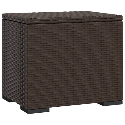 Ottoman With Cushion 40X30X40 Cm Poly Rattan