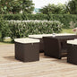 Ottoman With Cushion 40X30X40 Cm Poly Rattan
