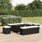 Ottoman With Cushion 40X30X40 Cm Poly Rattan