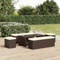 Ottoman With Cushion 40X30X40 Cm Poly Rattan