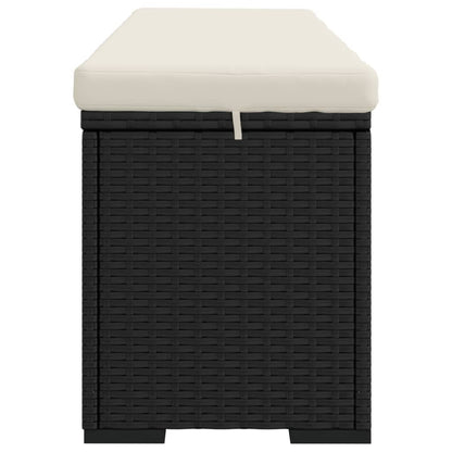 Ottoman Bench With Cushion 110X30X40 Cm Poly Rattan