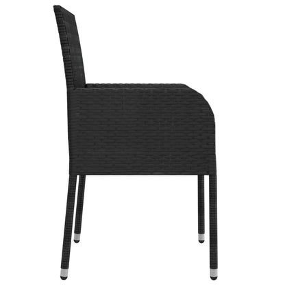 Garden Chairs With Cushions 2 Pcs Poly Rattan