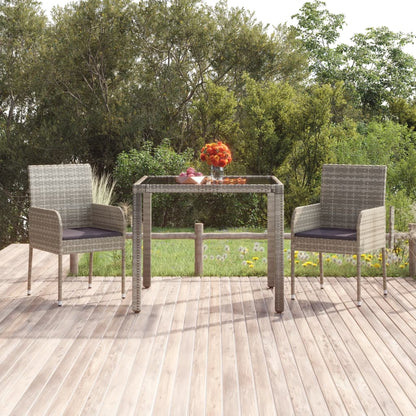 Garden Chairs With Cushions 2 Pcs Poly Rattan