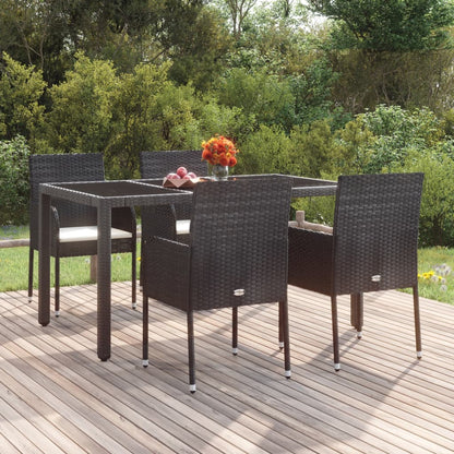 Garden Chairs With Cushions 2 Pcs Poly Rattan