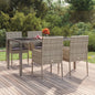 Garden Chairs With Cushions 2 Pcs Poly Rattan