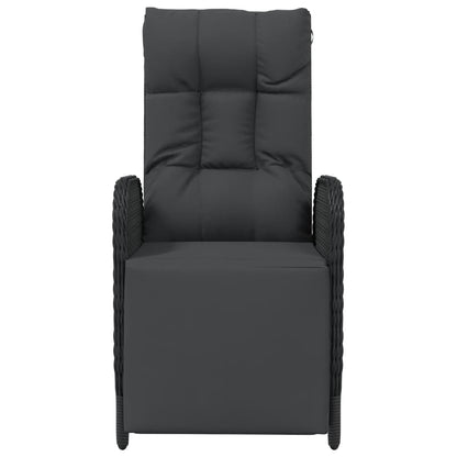 Outdoor Reclining Chairs With Cushions 2 Pcs Poly Rattan