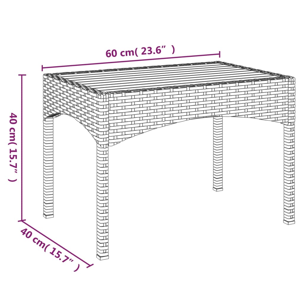 Garden Reclining Chairs 2 Pcs With Table Poly Rattan