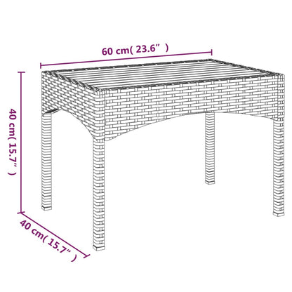 Garden Reclining Chairs 2 Pcs With Table Poly Rattan