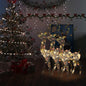 Acrylic Reindeer Christmas Decoration 140 Leds 120 Cm