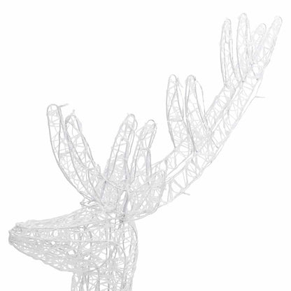 Xxl Acrylic Christmas Reindeers 250 Led 3 Pcs 180 Cm Warm White