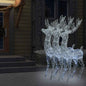 Acrylic Reindeer Christmas Decoration 140 Leds 120 Cm