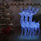 Acrylic Reindeer Christmas Decoration 140 Leds 120 Cm