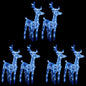 Christmas Reindeers 2 Pcs 80 Leds Acrylic